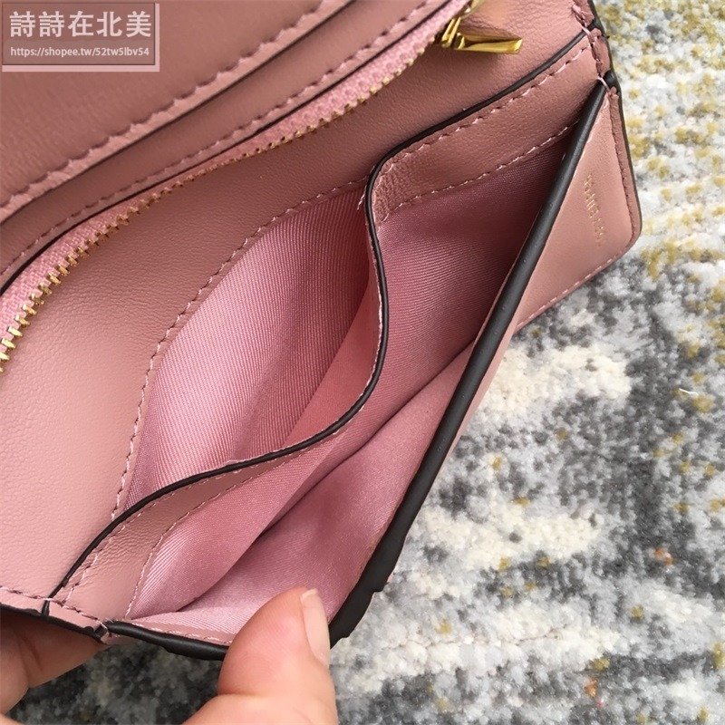 詩詩精品 Tory Burch 皮夾 中夾 錢包 小羊皮拉鏈皮夾 零錢包 時尚百搭 千元鈔票夾 多卡位零錢夾 證件夾-細節圖10
