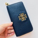 詩詩精品 Tory Burch 皮夾 長夾 錢包 時尚百搭 荔枝紋牛皮大logo零錢包 tb長夾 手拿包 證件夾 拉鏈夾-規格圖11