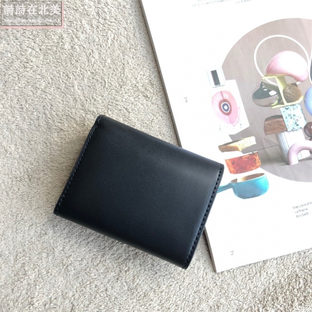 詩詩精品 Tory Burch 皮夾 零錢夾 真皮防刮短夾 錢夾 暗釦夾 拉鏈夾 tb短夾 錢包 多卡位零錢包-細節圖3