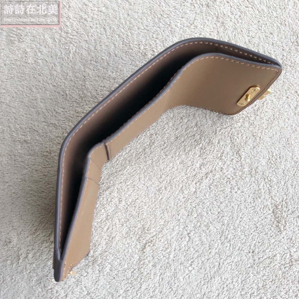 詩詩精品 Tory Burch 皮夾 零錢夾 真皮防刮短夾 錢夾 暗釦夾 拉鏈夾 tb短夾 錢包 多卡位零錢包-細節圖9