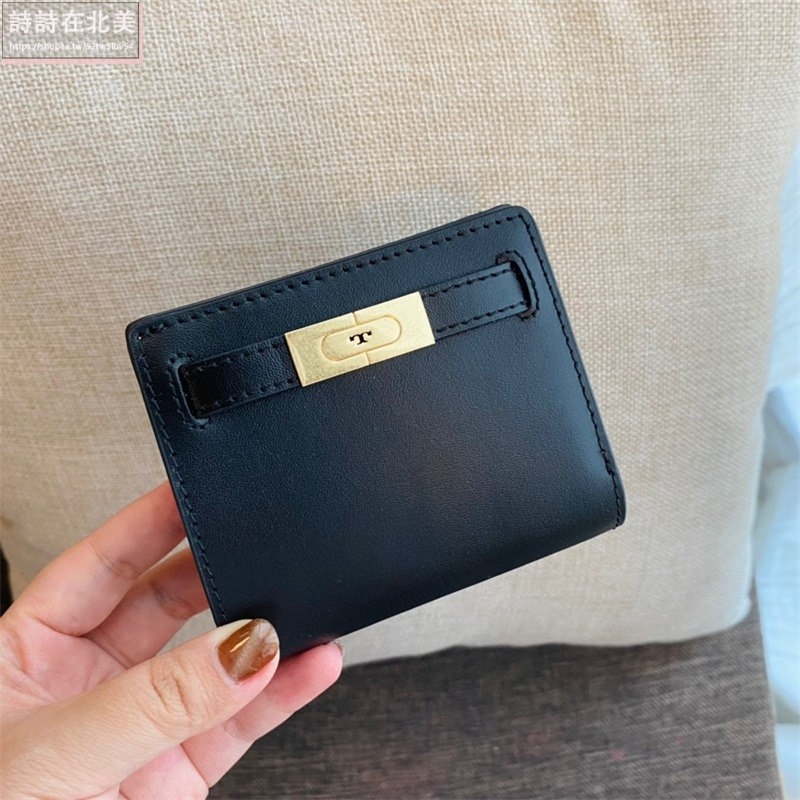 詩詩精品 Tory Burch 皮夾 LEE真皮防刮短夾 鈔票夾 多功能信用卡夾 錢包 時尚百搭 零錢夾 手拿包 證件夾-細節圖2