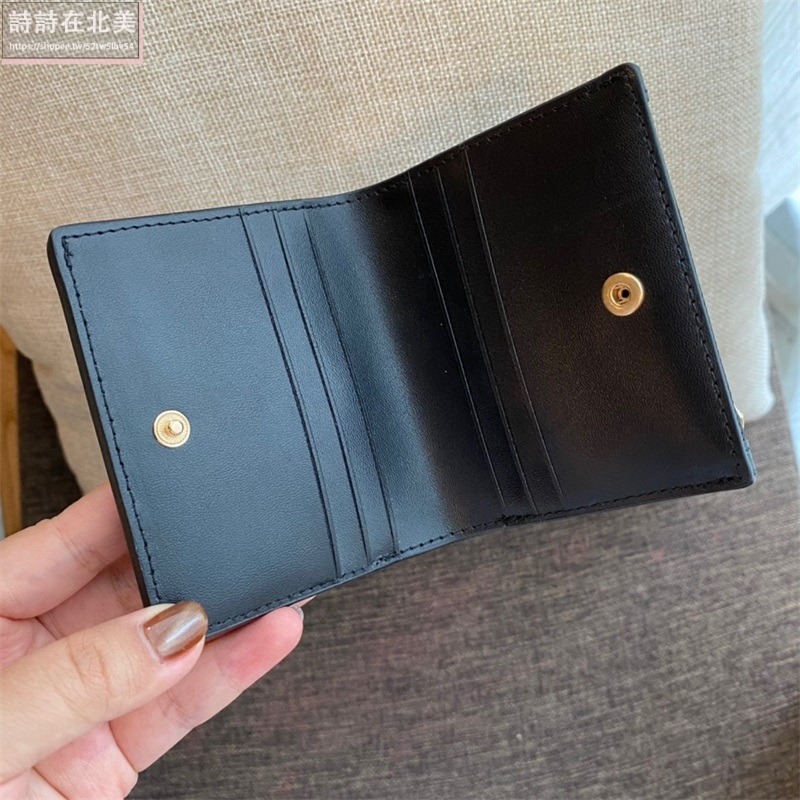 詩詩精品 Tory Burch 皮夾 LEE真皮防刮短夾 鈔票夾 多功能信用卡夾 錢包 時尚百搭 零錢夾 手拿包 證件夾-細節圖5