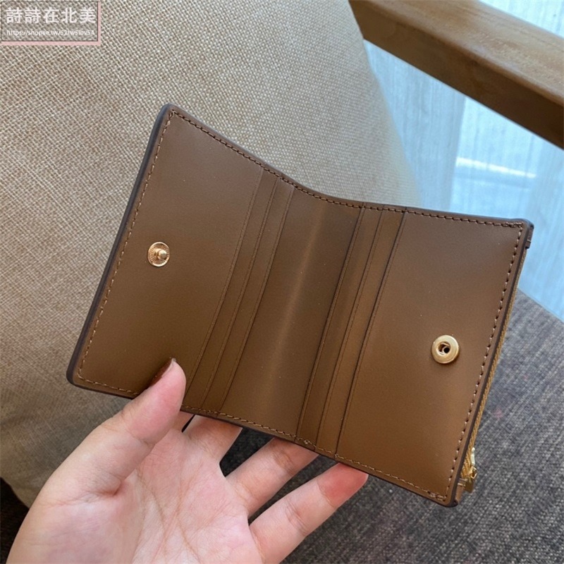 詩詩精品 Tory Burch 皮夾 LEE真皮防刮短夾 鈔票夾 多功能信用卡夾 錢包 時尚百搭 零錢夾 手拿包 證件夾-細節圖8