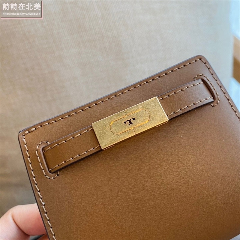 詩詩精品 Tory Burch 皮夾 LEE真皮防刮短夾 鈔票夾 多功能信用卡夾 錢包 時尚百搭 零錢夾 手拿包 證件夾-細節圖10