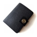 詩詩精品 Tory Burch 皮夾 中夾  鈔票夾 十字紋防刮中夾 鈔票夾 暗釦對折錢夾 多卡位信用卡夾 手拿包-規格圖11