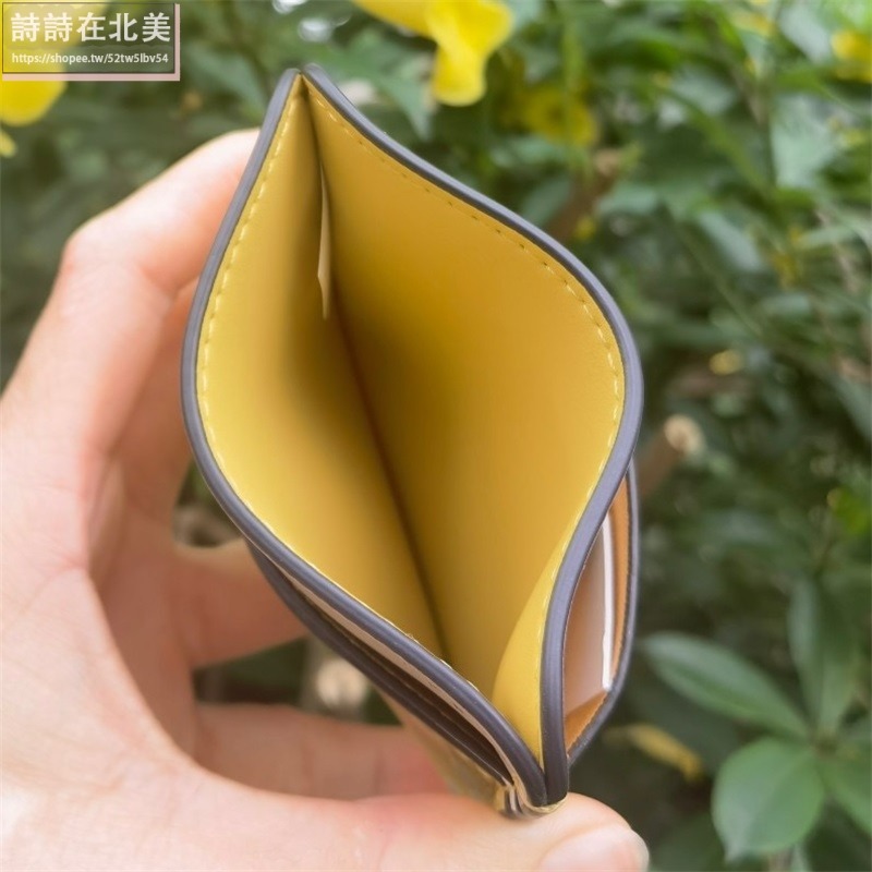 詩詩精品 Tory Burch 卡夾 卡片夾 名片夾 證件夾 信用卡夾 tb皮夾 零錢包 迷你牛皮壓花撞色卡包 鈔票夾-細節圖7