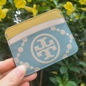 詩詩精品 Tory Burch 卡夾 卡片夾 名片夾 證件夾 信用卡夾 tb皮夾 零錢包 迷你牛皮壓花撞色卡包 鈔票夾-規格圖9