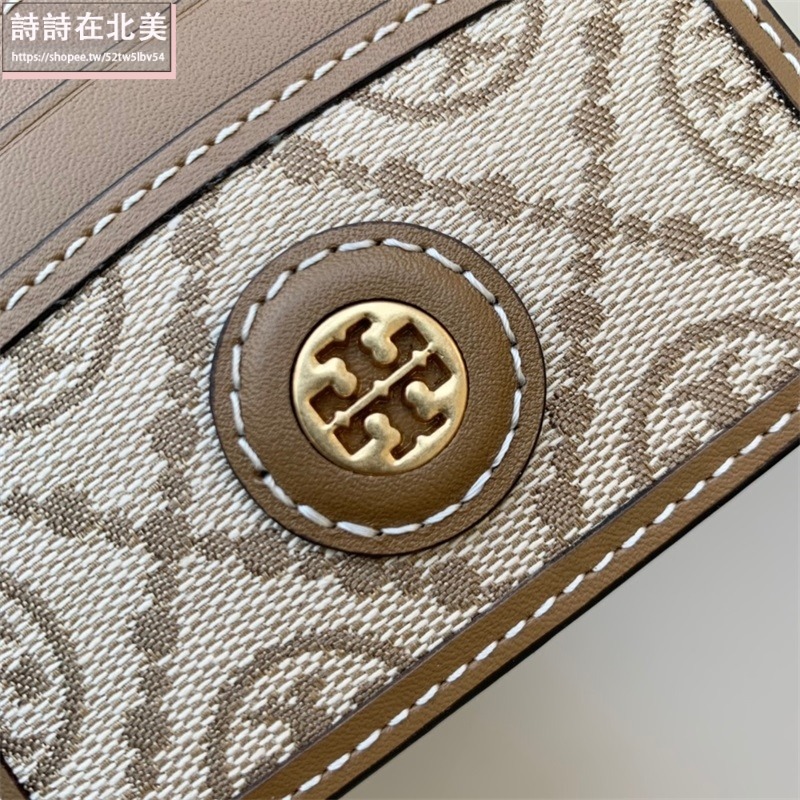 詩詩精品 Tory Burch 卡包 手拿包 卡片夾 名片夾 證件夾 信用卡夾 提花拼布材質卡包 零錢夾 卡夾 零錢包-細節圖7