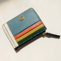 詩詩精品 Tory Burch 卡夾 零錢包 名片夾 證件夾 卡片夾 錢夾 鈔票夾 拉鏈卡夾 牛皮拼色卡包 信用卡夾-規格圖9