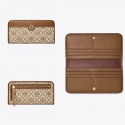 詩詩精品 Tory Burch 皮夾 長夾 手拿包 雙色可選 零錢包 鈔票夾 tb長夾 經典提花拼布設計 錢夾 拉鍊長夾-規格圖6