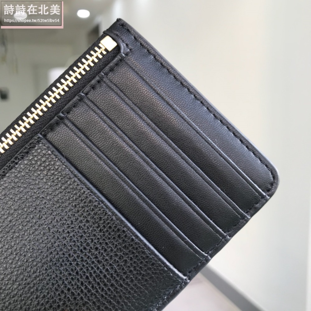 詩詩精品 Tory Burch 皮夾 卡夾 卡包 證件夾 時尚百搭 荔枝紋真皮卡夾 零錢夾 拉鏈袋 卡片夾 名片夾-細節圖4