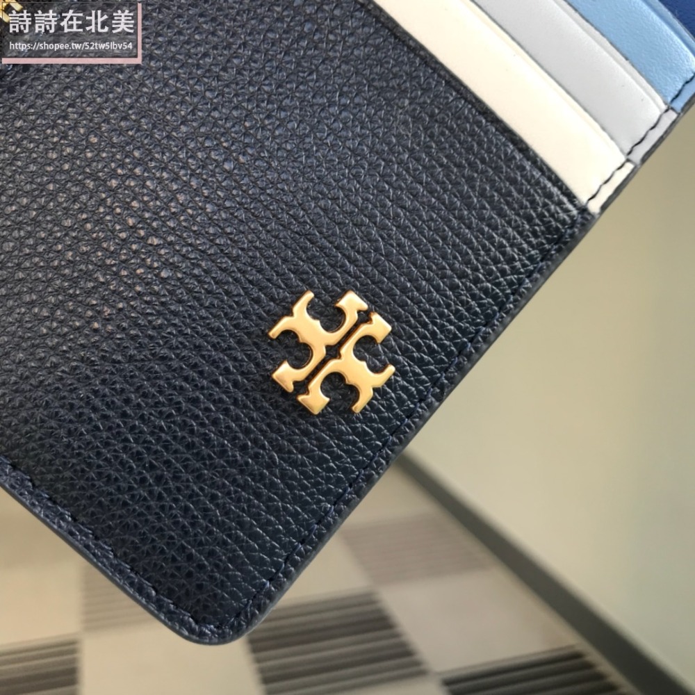 詩詩精品 Tory Burch 皮夾 卡夾 卡包 證件夾 時尚百搭 荔枝紋真皮卡夾 零錢夾 拉鏈袋 卡片夾 名片夾-細節圖7