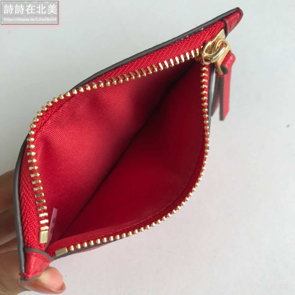 詩詩精品 Tory Burch 皮夾 卡夾 卡包 證件夾 時尚百搭 荔枝紋真皮卡夾 零錢夾 拉鏈袋 卡片夾 名片夾-細節圖11