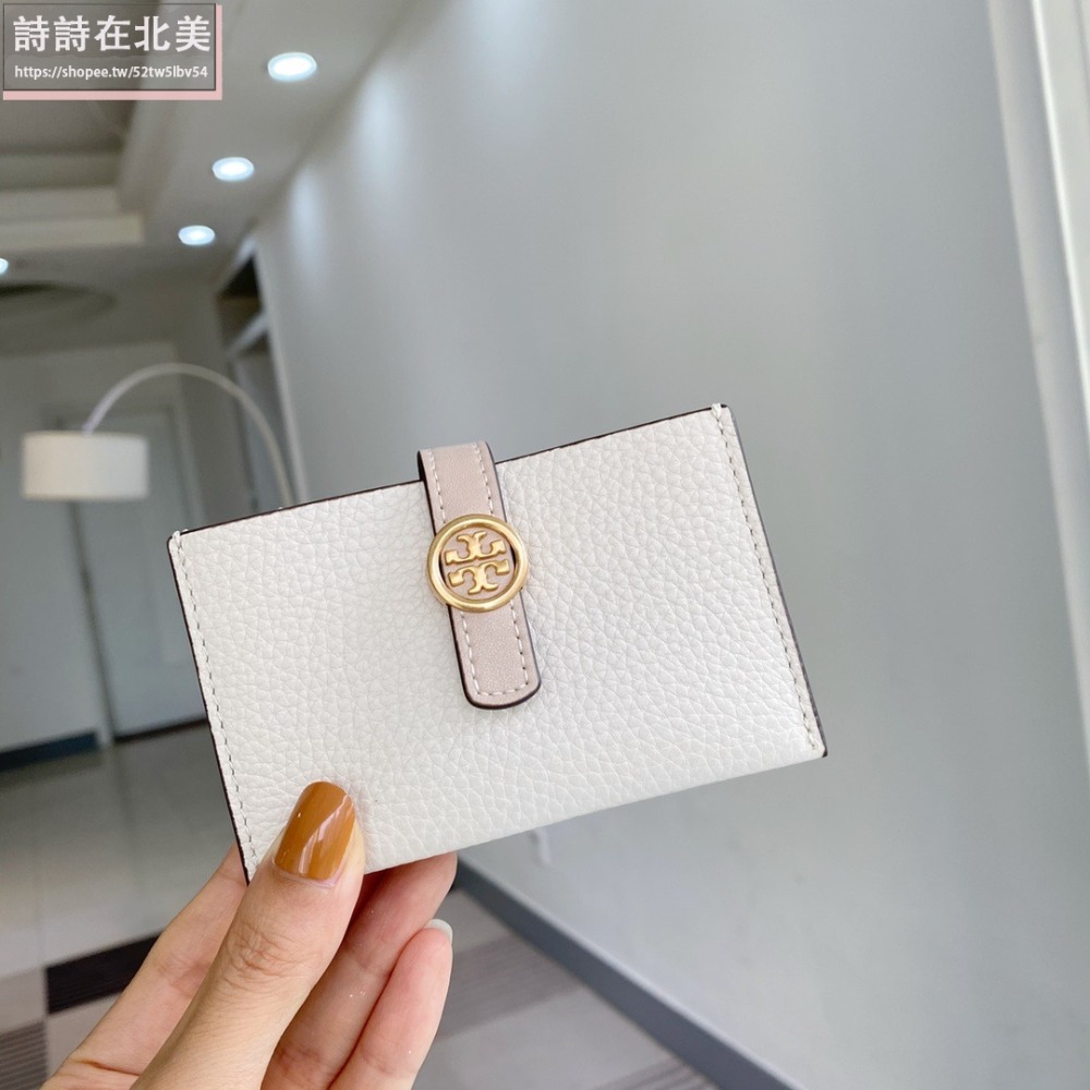 詩詩精品 Tory Burch 皮夾 鈔票夾 名片夾 證件夾 荔枝紋真皮卡夾 錢包 手拿包 零錢包 信用卡包 短夾-細節圖5