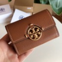 詩詩精品 Tory Burch 皮夾 零錢夾 時尚百搭 卡夾 荔枝紋真皮錢夾 短夾 鈔票夾 信用卡夾 錢包 手拿包-規格圖11
