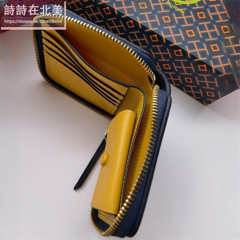 詩詩精品 Tory Burch 皮夾 卡夾 短夾 卡片夾 零錢包 錢夾 提花布卡包 證件夾 信用卡夾 名片夾-細節圖4