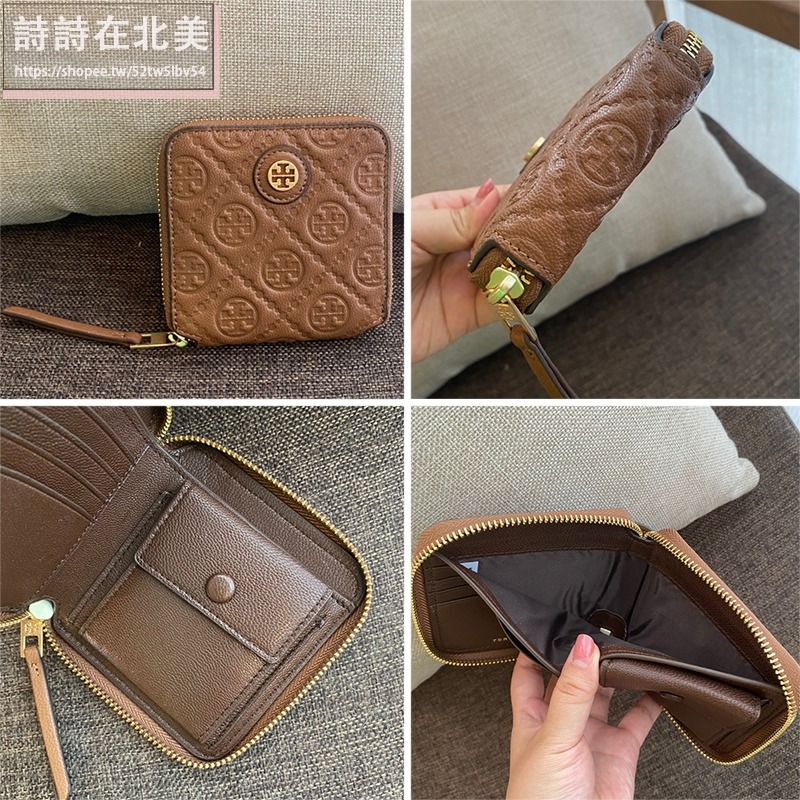 詩詩精品 Tory Burch 皮夾 卡夾 短夾 卡片夾 零錢包 錢夾 提花布卡包 證件夾 信用卡夾 名片夾-細節圖8