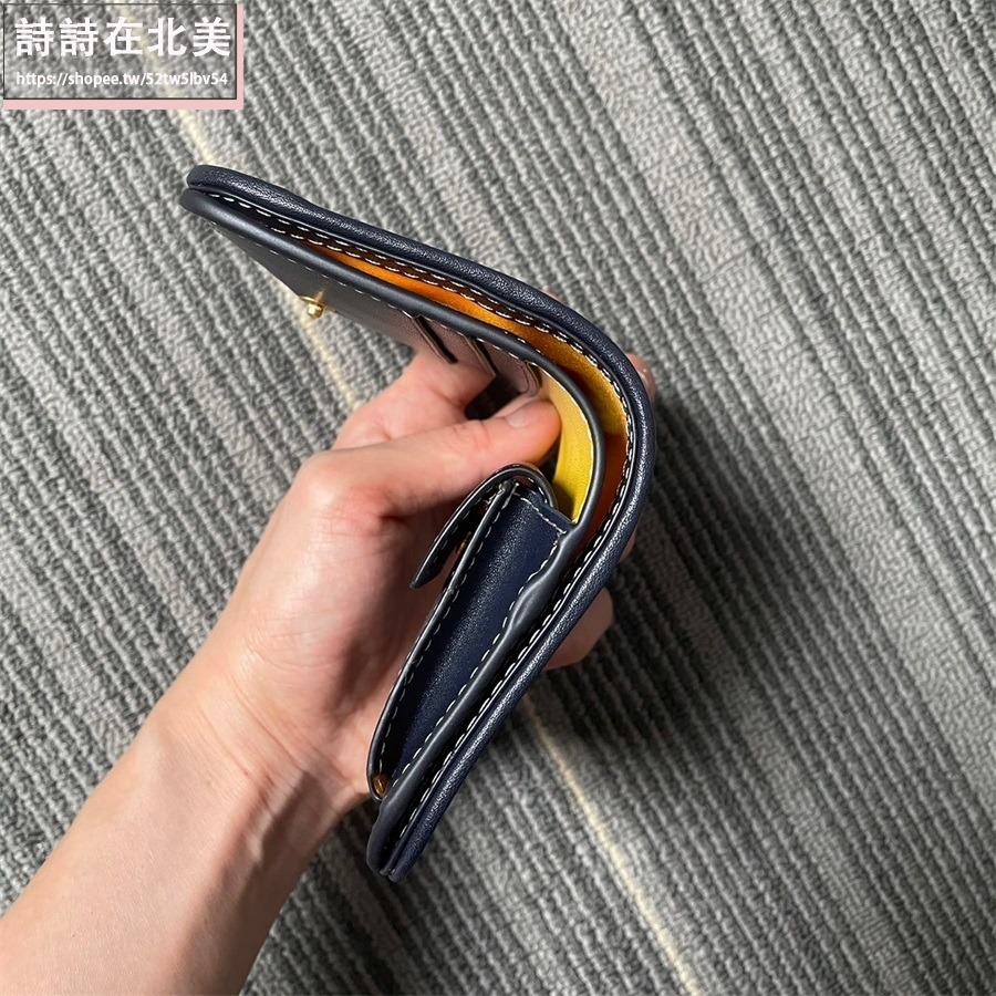 詩詩精品 Tory Burch 皮夾 短夾 零錢包 名片夾 經典提花布設計 雙色可選 多功能皮夾 老花拼布手拿包-細節圖5