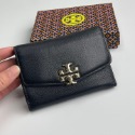 詩詩精品 Tory Burch 皮夾 零錢包 中夾 錢包 荔枝紋頭層牛皮錢夾 三折皮夾 大容量卡夾 多功能鈔票夾 按扣夾-規格圖11