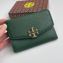 詩詩精品 Tory Burch 皮夾 零錢包 中夾 錢包 荔枝紋頭層牛皮錢夾 三折皮夾 大容量卡夾 多功能鈔票夾 按扣夾-規格圖11