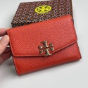 詩詩精品 Tory Burch 皮夾 零錢包 中夾 錢包 荔枝紋頭層牛皮錢夾 三折皮夾 大容量卡夾 多功能鈔票夾 按扣夾-規格圖11