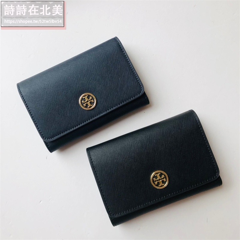 詩詩精品 Tory Burch 皮夾 中夾 零錢包 三折釦式錢夾 錢包 十字紋防刮卡夾 大容量鈔票夾 證件夾-細節圖2