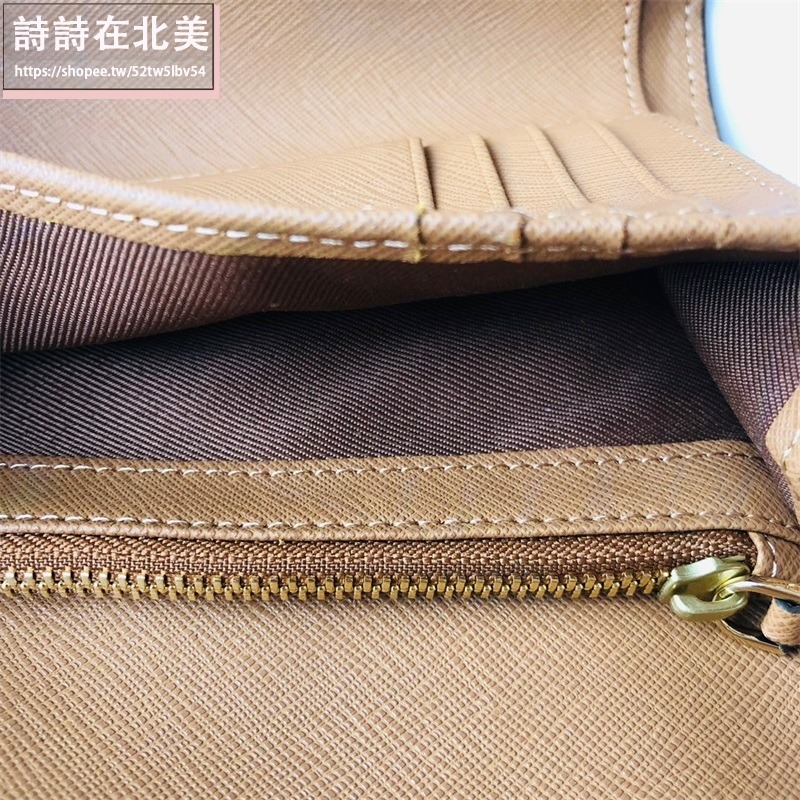 詩詩精品 Tory Burch 皮夾 中夾 零錢包 三折釦式錢夾 錢包 十字紋防刮卡夾 大容量鈔票夾 證件夾-細節圖9