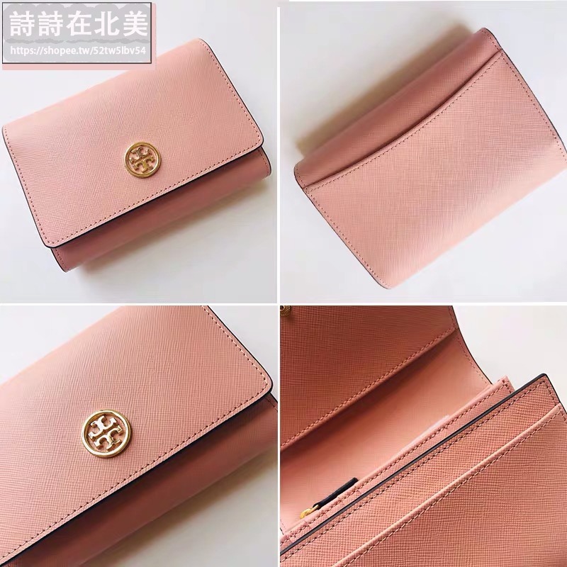詩詩精品 Tory Burch 皮夾 中夾 零錢包 三折釦式錢夾 錢包 十字紋防刮卡夾 大容量鈔票夾 證件夾-細節圖10