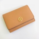 詩詩精品 Tory Burch 皮夾 中夾 零錢包 三折釦式錢夾 錢包 十字紋防刮卡夾 大容量鈔票夾 證件夾-規格圖11