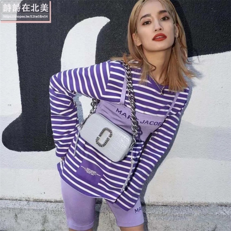 詩詩精品店 Marc Jacobs 包包 腋下包 鏈條包 單肩包 斜挎包 鱷魚紋相機包 肩背包 側背包 小方包 斜背包-細節圖4