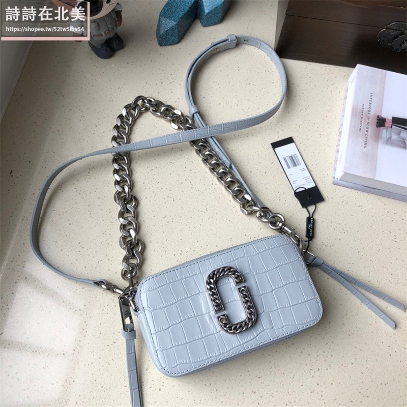 詩詩精品店 Marc Jacobs 包包 腋下包 鏈條包 單肩包 斜挎包 鱷魚紋相機包 肩背包 側背包 小方包 斜背包-細節圖6