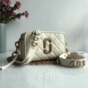 詩詩精品店 Marc Jacobs 包包 相機包 斜挎包 雙拉鏈肩背包 單肩包 油蠟皮菱格側背包 小方包 斜背包 胸包-規格圖11