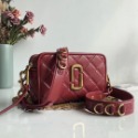 詩詩精品店 Marc Jacobs 包包 相機包 斜挎包 雙拉鏈肩背包 單肩包 油蠟皮菱格側背包 小方包 斜背包 胸包-規格圖11