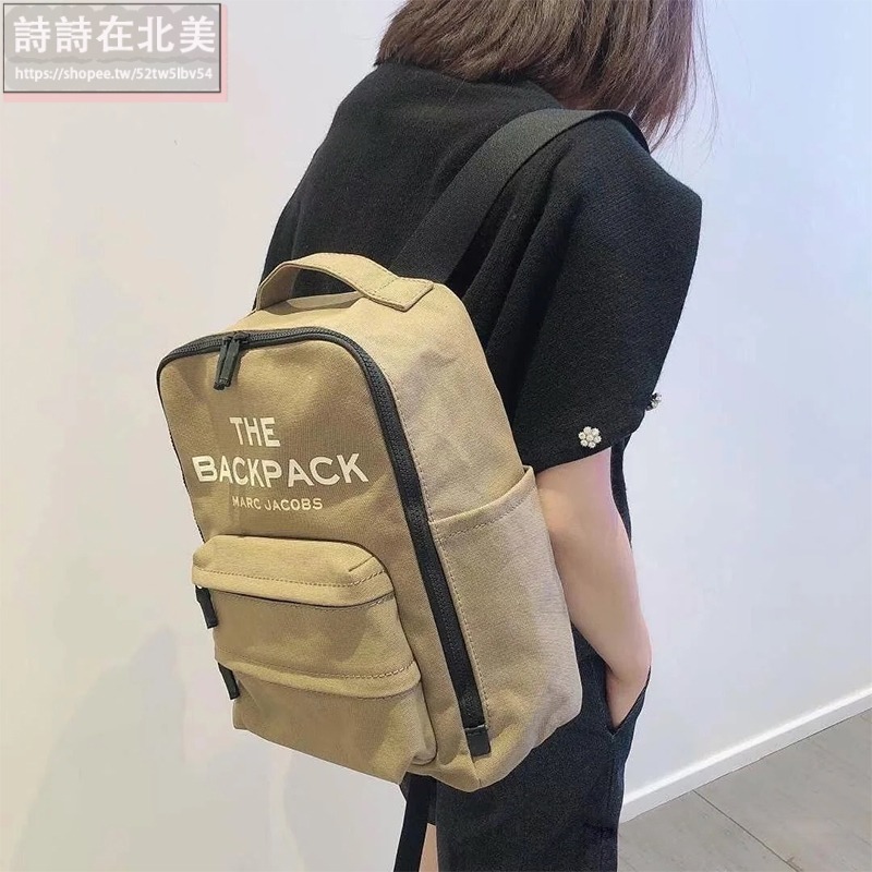 詩詩精品店 Marc Jacobs 包包 後背包 時尚百搭 手提包 THE 帆布包 雙肩包 大容量書包 肩背包 旅行包-細節圖2