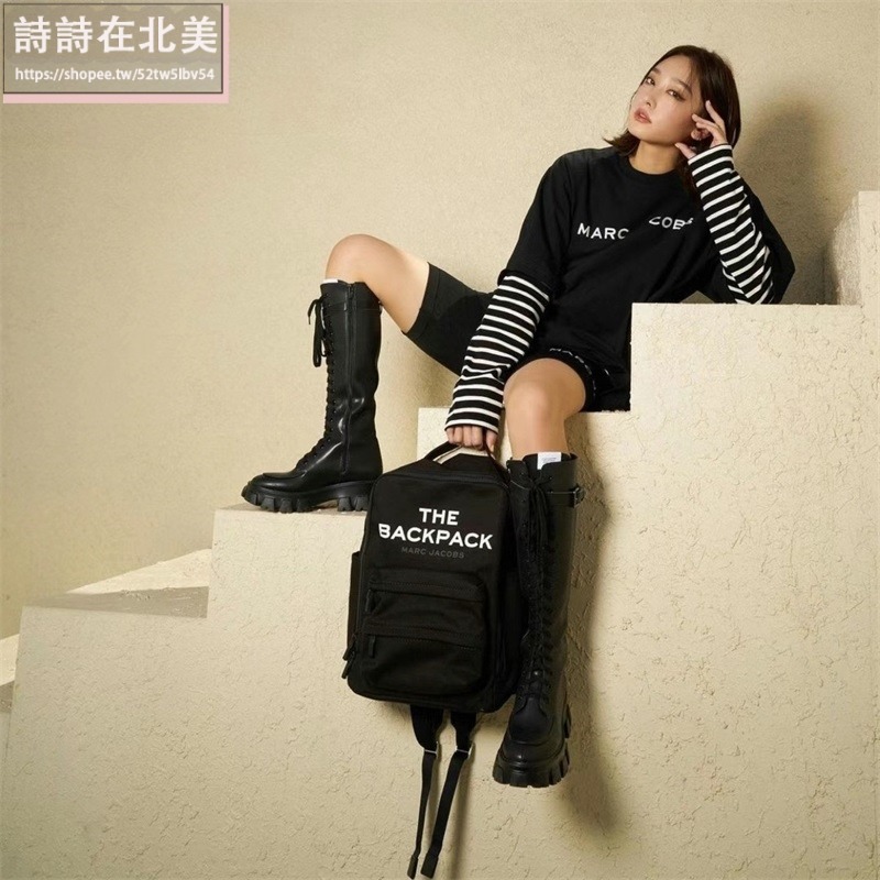詩詩精品店 Marc Jacobs 包包 後背包 時尚百搭 手提包 THE 帆布包 雙肩包 大容量書包 肩背包 旅行包-細節圖4