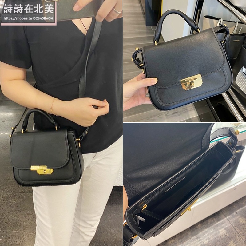 詩詩精品店 Marc Jacobs 包包 馬鞍包 斜挎包 十字紋防刮側背包 單肩包 肩背包 斜背包 手提包 手腕包-細節圖2