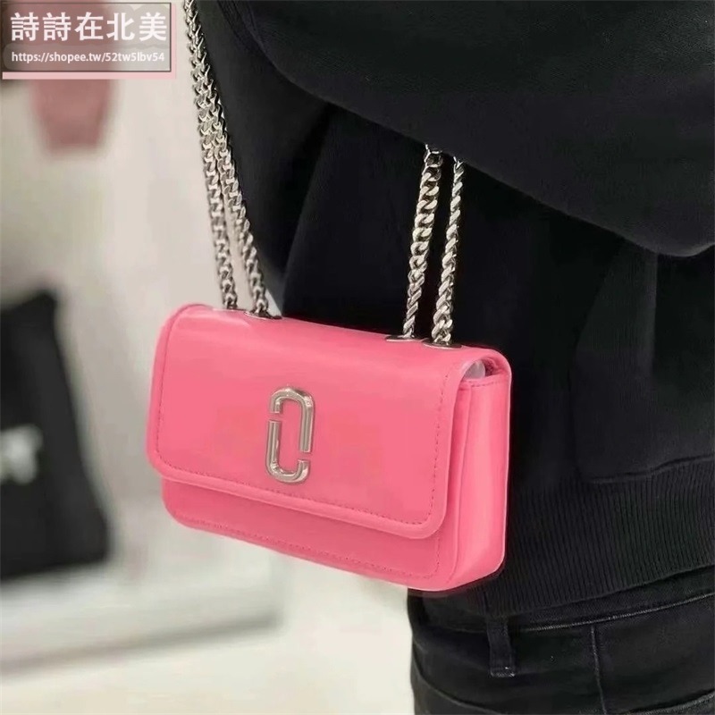 詩詩精品店 Marc Jacobs 包包 鏈條包 肩背包 晚宴包 翻蓋鏈條包 斜挎包 側背包 翻蓋包 斜背包 單肩包-細節圖3