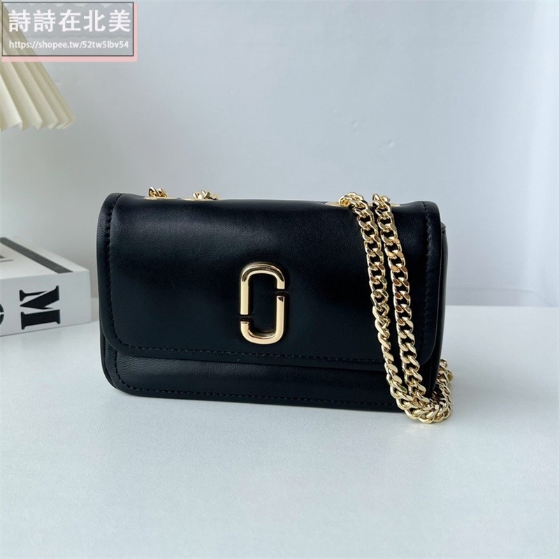詩詩精品店 Marc Jacobs 包包 鏈條包 肩背包 晚宴包 翻蓋鏈條包 斜挎包 側背包 翻蓋包 斜背包 單肩包-細節圖4