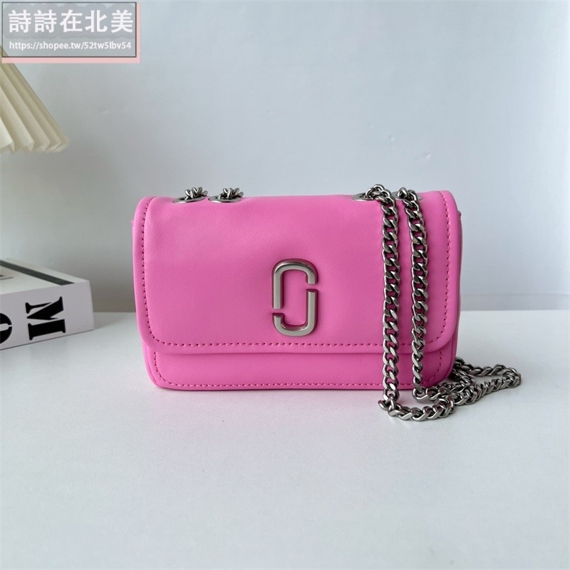 詩詩精品店 Marc Jacobs 包包 鏈條包 肩背包 晚宴包 翻蓋鏈條包 斜挎包 側背包 翻蓋包 斜背包 單肩包-細節圖8