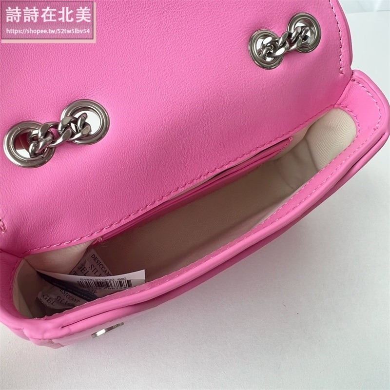 詩詩精品店 Marc Jacobs 包包 鏈條包 肩背包 晚宴包 翻蓋鏈條包 斜挎包 側背包 翻蓋包 斜背包 單肩包-細節圖9