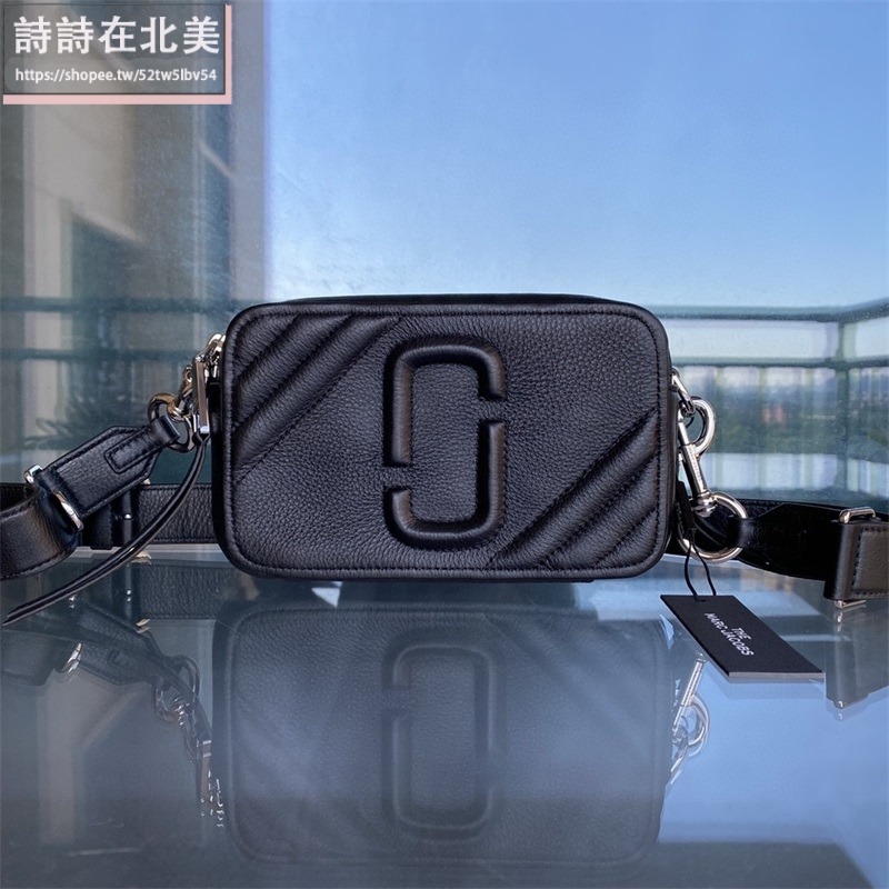 詩詩精品店 Marc Jacobs 包包 相機包 斜背包 荔枝紋牛肩背包 雙拉鏈側背包 斜挎包 單肩包 手機包-細節圖4