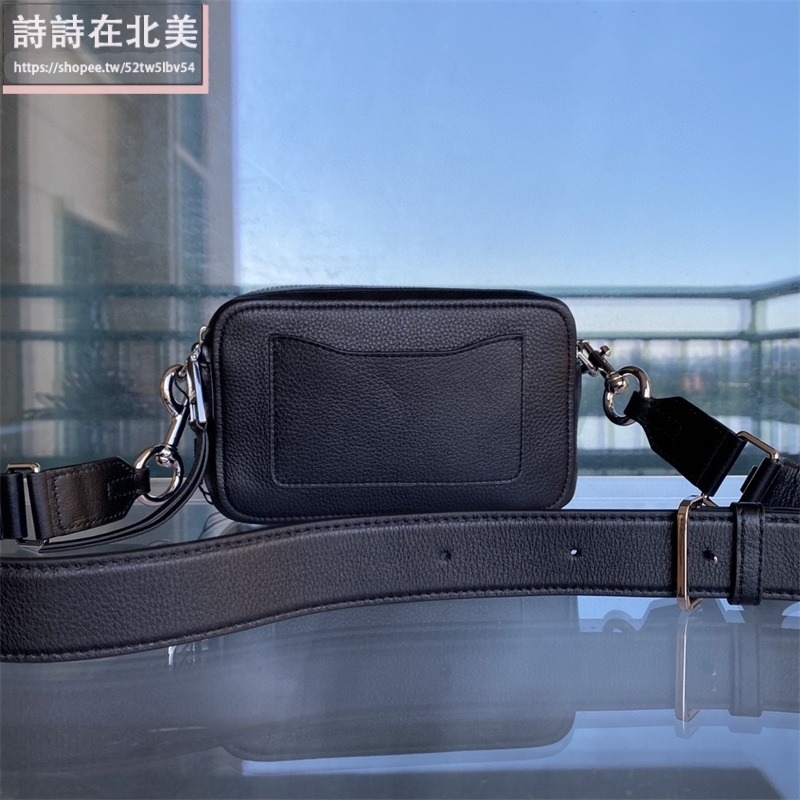 詩詩精品店 Marc Jacobs 包包 相機包 斜背包 荔枝紋牛肩背包 雙拉鏈側背包 斜挎包 單肩包 手機包-細節圖5