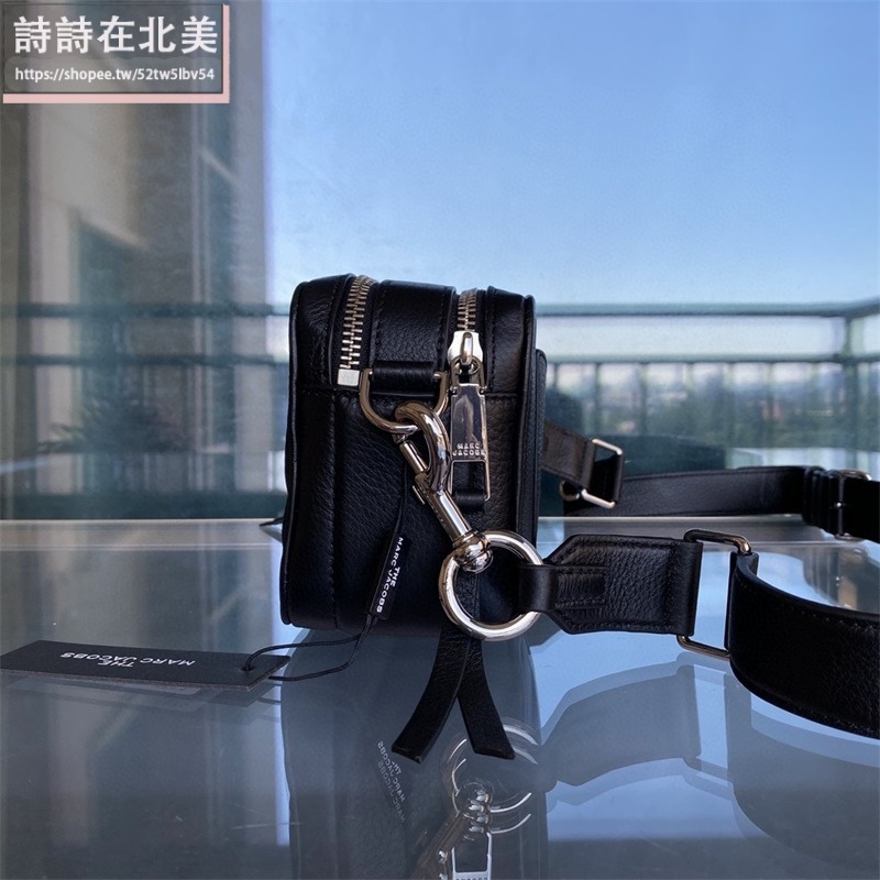 詩詩精品店 Marc Jacobs 包包 相機包 斜背包 荔枝紋牛肩背包 雙拉鏈側背包 斜挎包 單肩包 手機包-細節圖7