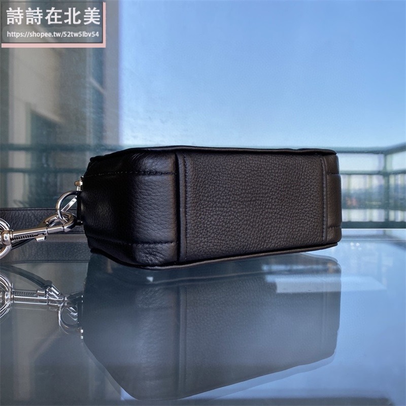 詩詩精品店 Marc Jacobs 包包 相機包 斜背包 荔枝紋牛肩背包 雙拉鏈側背包 斜挎包 單肩包 手機包-細節圖8