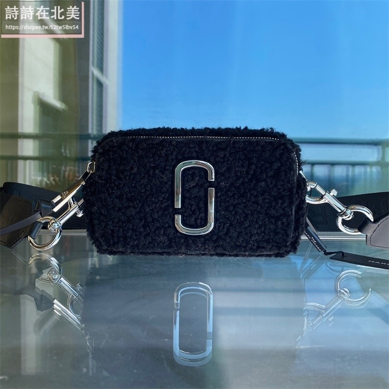 詩詩精品店 Marc Jacobs 包包 相機包 小方包 羊毛肩背包 斜背包 斜挎包 雙拉鏈側背包 手拿包 側包-細節圖3