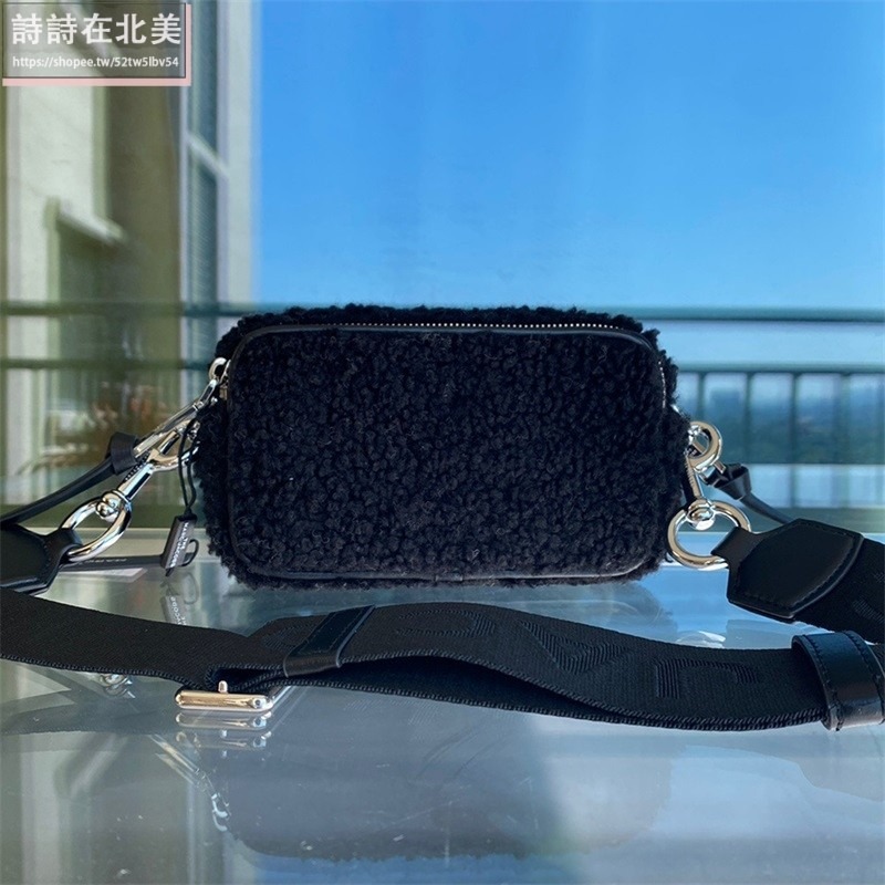 詩詩精品店 Marc Jacobs 包包 相機包 小方包 羊毛肩背包 斜背包 斜挎包 雙拉鏈側背包 手拿包 側包-細節圖4