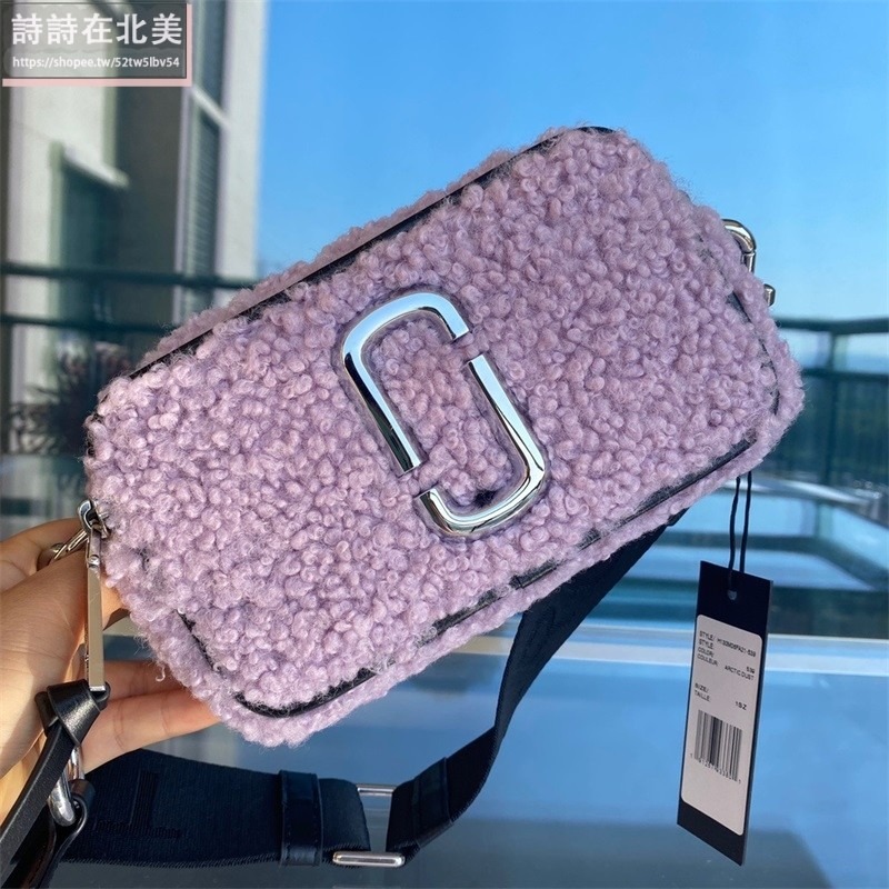 詩詩精品店 Marc Jacobs 包包 相機包 小方包 羊毛肩背包 斜背包 斜挎包 雙拉鏈側背包 手拿包 側包-細節圖6