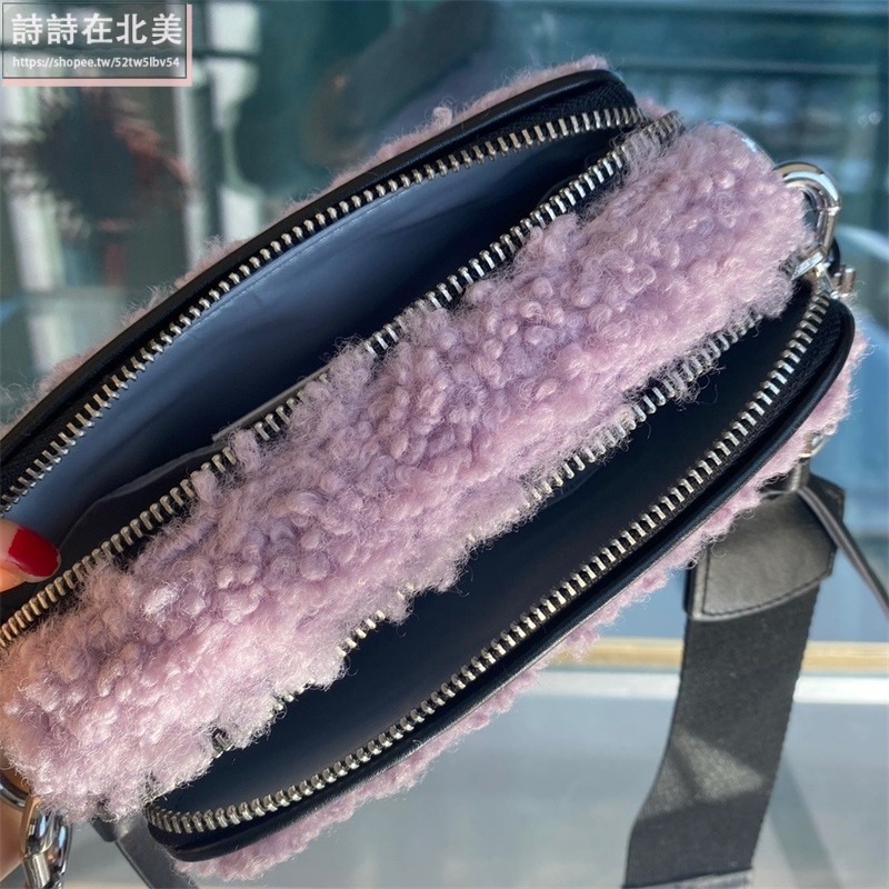詩詩精品店 Marc Jacobs 包包 相機包 小方包 羊毛肩背包 斜背包 斜挎包 雙拉鏈側背包 手拿包 側包-細節圖7