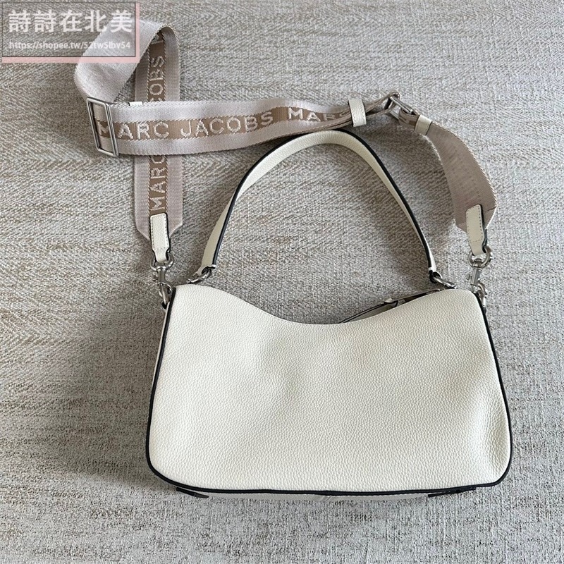 詩詩精品店 Marc Jacobs 包包 腋下包 手提包 斜背包 單肩包 荔枝紋真皮側背包 半月包 大容量肩背包 斜挎包-細節圖5