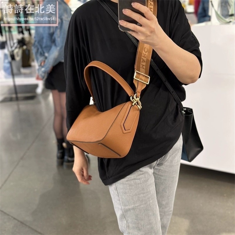 詩詩精品店 Marc Jacobs 包包 腋下包 手提包 斜背包 單肩包 荔枝紋真皮側背包 半月包 大容量肩背包 斜挎包-細節圖10